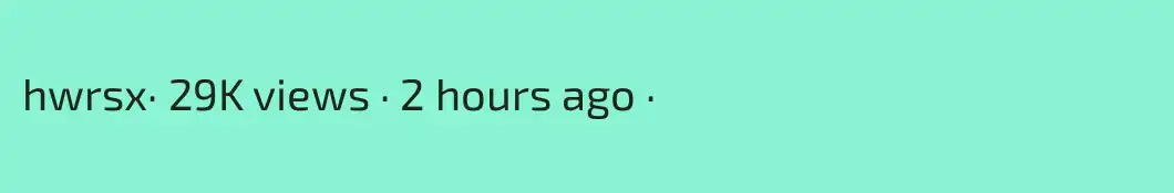 hwrsx· 29K views · 2 hours ago ·